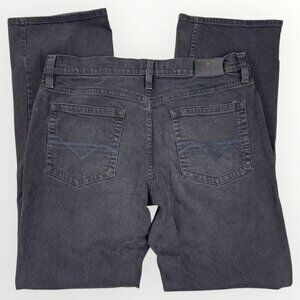 CODY JAMES Mens Straight Leg Stretch Denim Jeans Faded Black Wash Actual 39x34